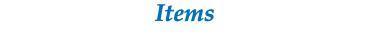 Items